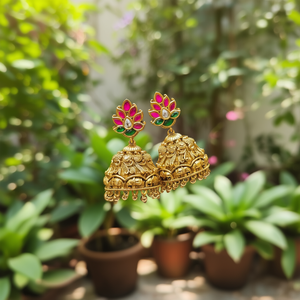 Jadau Kundan Fine Dangle Earrings - Product Image 3