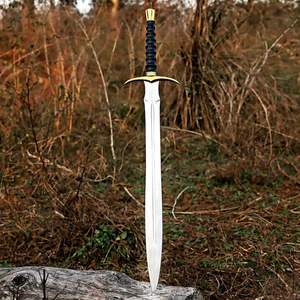 ดาบไวกิ้งทำมือคุณภาพสูงขายดี พร้อมปลอกดาบไม้แกะสลัก สไตล์นอร์สยุคกลาง สำหรับนักรบกลางแจ้ง พร้อมปลอกดาบ - Product Image 2