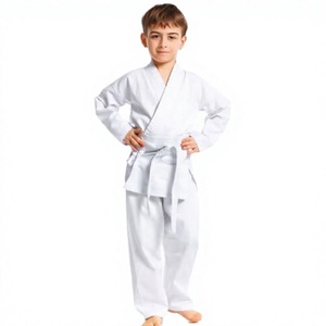 Traje de Karate Blanco para Niños, 100% Algodón, Duradero, Corte Regular, Kit de Ropa para Artes Marciales Infantiles - Product Image 4