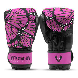ถุงมือชกมวยหนังแท้ Venomous Butterfly Pro Design คุณภาพระดับมืออาชีพ ปิดด้วยเวลโคร พร้อมที่รัดข้อมือ ประสิทธิภาพสูง - Product Image 1