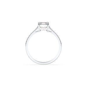 แหวนเพชรเดี่ยว REYES ทำมือจากทองคำแท้ 14K เพชร HPHT CVD ผลิตในห้องปฏิบัติการ สำหรับสุภาพสตรี เครื่องประดับหรูหรา - Product Image 4