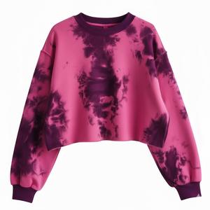 2025 Wholesale Custom 100% Cotton Oversized Crewneck Sweatshirt for Women Winter Hoodies for Women Women's Sweatshirt - Product Image 1