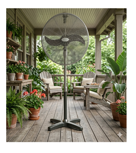 Ventilateur sur pied moderne avec base ronde, haute vitesse, électrique, pour la maison et le bureau - Product Image 6