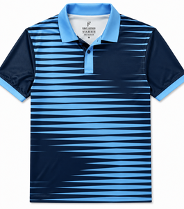 Camiseta Polo de Manga Corta para Hombre FURAT LEATHERS, Estampado Geométrico Verde y Blanco, Tejido de Secado Rápido, Estilo Casual - Product Image 2