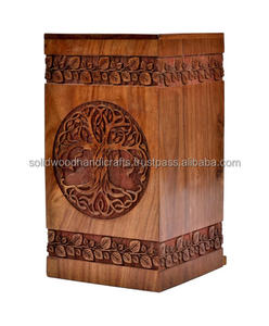 Urnes funéraires en bois pour cendres humaines, vente en gros, tailles personnalisées, fournitures funéraires - Product Image 2