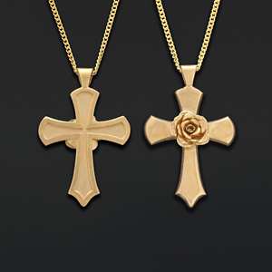 Colgante BOJ RCJ 005 Victoriano Personalizado Rosacruz Hecho a Mano en Plata de Ley, Cruz de la Rosa, Símbolo Alquímico, Precio Bajo en Oferta - Product Image 4