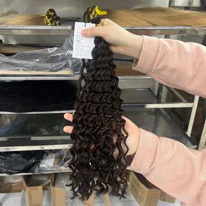 Cabello liso eslavo de tendencia en voga con puntas súper voluminosas, cabello humano 100% al por mayor con cutícula alineada - Product Image 2