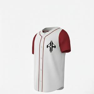 Camiseta de Béisbol de Primera Calidad, Transpirable, con Estampado Digital, 100% Poliéster, Cuello en V, Manga Corta, por RIVIAN ATLANTIC - Product Image 4