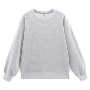 Sweat-shirt surdimensionné pour homme en coton premium épais, col rond, épaules tombantes, style streetwear - Product Image 4