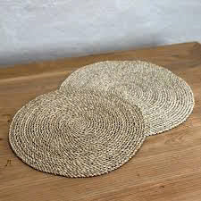 Handmade Natural Seagrass <b>Tablecloth</b> Woven With Water Hyacinth Eco-friendly Minimalist - Product Image 2
