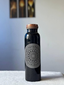 ILAHI's Copper Eco-Friendly 500ml <b>Water</b> <b>Bottle</b> Lid Classic Design Travel Outdoor Uttar Pradesh Model ICOMCB-13267 - Product Image 3