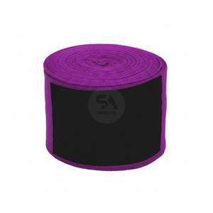 Bandages de boxe en coton violet 180 pouces, gants intérieurs MMA, protection des poignets, respirants, durables, bandages d'arts martiaux pour l'entraînement - Product Image 2