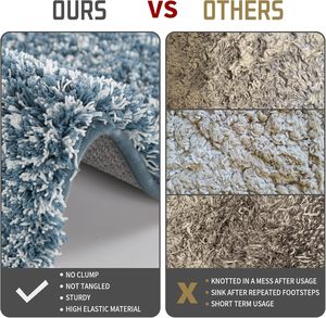 Hot Selling 17"x24" Microfiber Bath <b>Mat</b> Super Absorbent Non-Slip Floor Thick Plush Shaggy Tufted <b>Bathroom</b> Rug Washable Hotel - Product Image 3