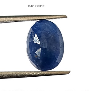 Saphir bleu naturel de 4,20 carats provenant de Birmanie, taille ovale facettée, non chauffé, pierre précieuse non montée - Product Image 6
