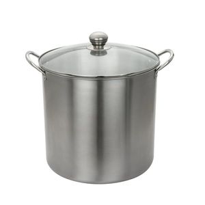 Pentola a doppio bagno maria in acciaio inossidabile da 21,5 litri con griglia e manici a doppia impugnatura - Product Image 1