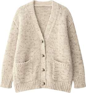 Suéter grueso de punto para mujer, jersey oversize cálido de invierno, jersey con tacto tejido a mano, elegante prenda exterior para damas - Product Image 1