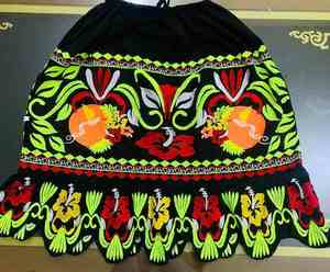 Jupe pour femme en coton 100% de haute qualité, brodée, style décontracté, respirante, nouvelle tendance, broderie florale - Product Image 6