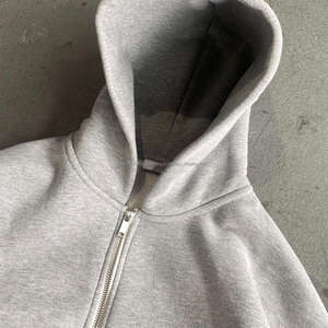 Conjunto de sudadera y pantalones de chándal en blanco personalizado 100% algodón French Terry Hoodie para hombre Oversized Boxy Fit Hoodies - Product Image 4