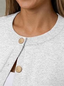 Suéter Rosa de Punto con Cuello Redondo para Mujer, Mezcla de Lana Suave, Cómodo y Ligero - Product Image 6