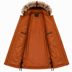Parka isolée à capuche pour femme avec col en fausse fourrure et tissu résistant à l'eau pour une collection tendance de vêtements d'hiver - Product Image 6