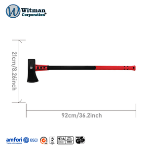 8lb Splitting Maul Axe Grade-A Carbon Steel <b>Sharpened</b> and Hardened Head Reinforced Neck for Impact Absorption Logging <b>Tool</b> - Product Image 2