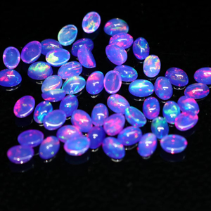 Natural Lavender Ethiopian Fire <b>Opal</b> Cabochon Vintage Gemstone Wholesale Loose <b>Opal</b> For Jewelry - Product Image 1