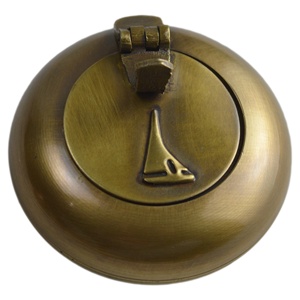 Rounded Brass <b>Metal</b> Design Highly Finishing Design Smoke Tray Best for Tableware Decor Design <b>Grid</b> - Product Image 6