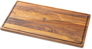 Planche à découper artisanale en bois massif, écorce et grain de bois, écologique, compatible lave-vaisselle, best-seller indien de Craftsy Home - Product Image 6