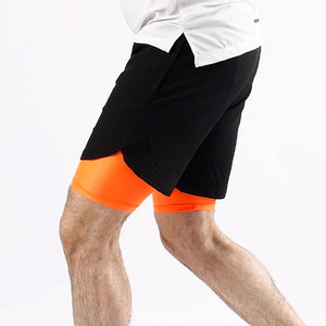 High Quality <b>Mens</b> Compression Shorts for Gym Running Fitness Sports Training Custom OEM Wholesale Sportswear - Product Image 4