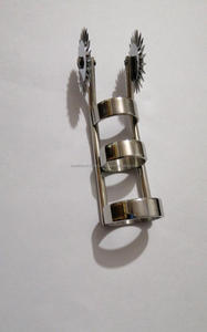 Molinete de dedo de doble punta rizada de alta calidad WARTENBERG PINWHEEL/Pin Wheel Color negro Molinete médico BDSM herramienta sensorial - Product Image 5