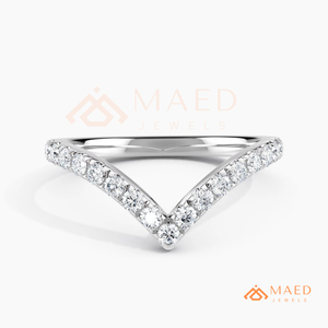 925 Sterling Silver V Shape Moissanite Engagement Ring mossonite Diamond Bridal Jewelry Women USA Luxury - Product Image 4