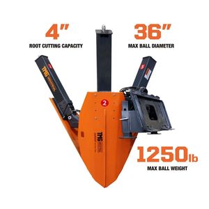 Vangatrice per Alberi da 36 Pollici per Skid Steer, Capacità di Taglio 4 Pollici, Apertura Lama 22 Pollici, Lame Hardox 400 per Seminatrici e Trapiantatrici - TMG - Product Image 5