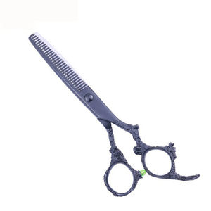 MAHFOOZ INSTRUMENTS Nouveauté Ciseaux à effiler pour droitiers en acier inoxydable, pointe affûtée, lame droite, pour barbiers et salons - Product Image 2