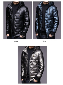 Veste matelassée sur mesure en gros, doudoune d'hiver haut de gamme, vêtement d'extérieur personnalisé, surdimensionné, brillant, rembourré avec capuche, veste matelassée brillante - Product Image 5