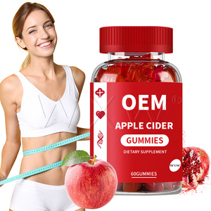 Gomitas de Vinagre de <span class=keywords><strong>Sidra</strong></span> de Manzana para el Control de Peso y la Desintoxicación |   Vegano y Sin Azúcar - Product Image 1