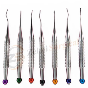 Kit d'élévateurs dentaires luxateurs pour racines, 7 pièces, instruments PDL en acier inoxydable, pour extraction dentaire, certifié CE - Product Image 1