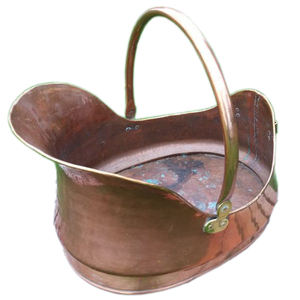 Seau à charbon en métal de haute qualité avec finition dorée martelée et poignée solide, idéal pour la maison, l'extérieur et le jardin - Product Image 3