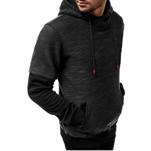 Sweat-shirts à capuche pour hommes, décontractés, chauds, pour l'hiver, vêtements de travail, brodés, 100% polyester, polaire respirant, séchage rapide, uni - Product Image 2