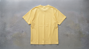 Yellow Men's 100% Cotton Oversized Jersey T-<b>Shirt</b> Crew Neck Short Sleeve <b>Patchwork</b> Pocket Tee Casual Streetwear Summer Top - Product Image 2