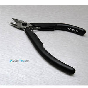 Pince à bec effilé à mâchoires lisses, manche en plastique, acier inoxydable à haute teneur en carbone, outil pour bijoux et électronique ZETOMED PRO DIY - Product Image 5