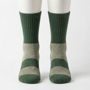 Men Merino <b>Wool</b> <b>Socks</b> Cushioned Trekking Cycling Work Outdoor Hiking Sports Breathable Warm Durable Soft Customized Color Pair - Product Image 1