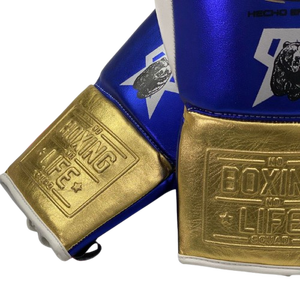 Guantes de Boxeo Personalizados, Sin Boxeo No Hay Vida, Profesionales, con Cordones, 100% Cuero Genuino, OEM, Ligeros, para Entrenamiento y Sparring para Adultos - Product Image 2