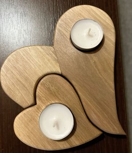 Portavelas de madera con estampado de letras para el hogar, bodas, eventos, regalos, vela personalizada tipo tazón para uso en mesa y aromaterapia - Product Image 6