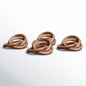Anillo de Servilleta de Madera Artesanal que Agrega Carácter al Diseño Contemporáneo de la Mesa y a la Celebración - Product Image 5