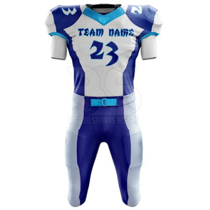 100% Polyester American Football Uniform Customized Color Breathable Short Sleeve Sets Team Wear American Football Uniforms - Product Image 5