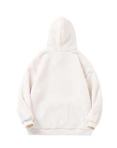 Sudadera con capucha y cremallera para hombre, estilo sherpa, con hombros caídos y corte holgado, servicio de pedidos al por mayor para minoristas independientes - Product Image 2