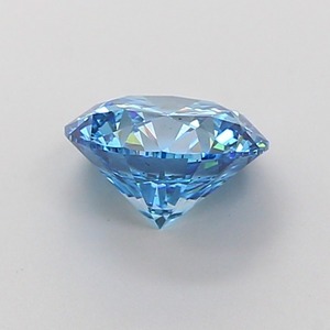 Diamant CVD cultivé en laboratoire, forme ronde, 1,51 carat, bleu vif fantaisie, clarté SI1, polissage excellent, pierre précieuse brute brillante. - Product Image 2