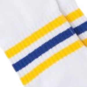 Chaussettes basses rayées blanches Sigma Gamma Rho pour femmes, en coton, décontractées, athlétiques, avec lettres de sororité grecque, personnalisées pour le campus - Product Image 2