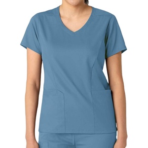 Ensemble de Blouses Médicales pour Femmes en Gros, Manches Courtes, Multi-Poches, Uniforme d'Infirmière, Tenue d'Hiver pour Hôpital - Product Image 1
