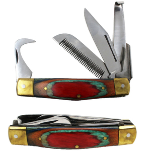 Kit de Herramientas Veterinarias Profesionales Todo en Uno, Cuchillo para Pezuñas Multiusos, Pico para Pezuñas, Peine, Instrumento de Transporte 5 en 1 para Mascotas - Product Image 1